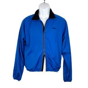 Hind Jacket Men Small Blue Black Zip Up Cycling Bike Windbreaker Vented Active